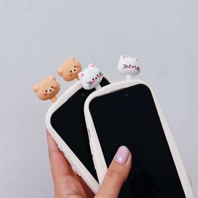 Чохол Soft Animal для iPhone 15 Cat Pink - ash-mobile.com.ua - фото 4
