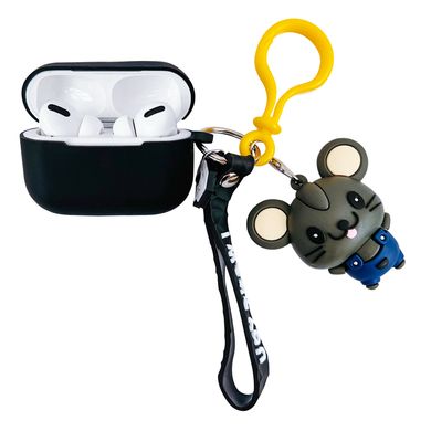 Чехол Cute Charm для AirPods PRO Mouse Black