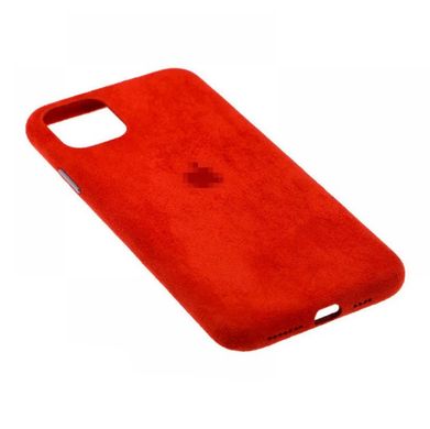 Чохол Alcantara Full для iPhone 12 | 12 PRO Red - ash-mobile.com.ua - фото 3