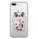 Чохол прозорий Print SUMMER для iPhone 7 Plus | 8 Plus Panda Сocktail купити