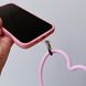 Чохол Хвилястий з тримачем серцем для iPhone 12 Pink