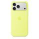 Чохол Silicone Case with MagSafe OEM для iPhone 17 PRO MAX Neon Yellow