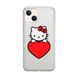 Чохол прозорий Print Hello Kitty для iPhone 13 Love