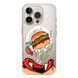 Чохол прозорий Print FOOD with MagSafe для iPhone 16e | 17e Burger eat - ash-mobile.com.ua - фото 1