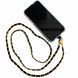 Ремінець для смартфону LEATHER METAL CROSSBODY CHAIN - BLACK - ash-mobile.com.ua - фото 1