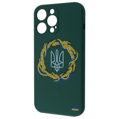 Чехол WAVE Ukraine Edition Case with MagSafe для iPhone 13 PRO MAX Coat of arms Green