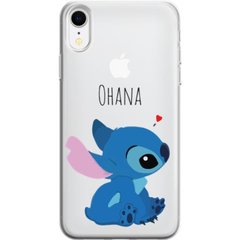 Чехол прозрачный Print для iPhone XR Blue monster Ohana купить
