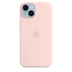 Чохол Silicone Case Full OEM+MagSafe для iPhone 14 Chalk Pink