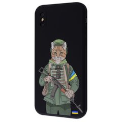 Чехол WAVE Ukraine Edition Case для iPhone XS MAX Military cat Black купить