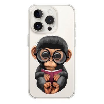 Чохол прозорий Print Animals with MagSafe для iPhone 11 PRO MAX Monkey - ash-mobile.com.ua - фото 1