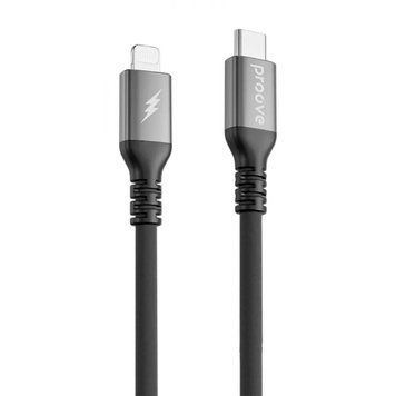 Кабель Proove ReGen Silicone Type-C to Lightning (1m) Black - ash-mobile.com.ua - фото 1