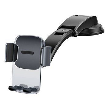 Автодержатель Baseus Easy Control Clamp Pyste Type + Air Outlet set Black - ash-mobile.com.ua - фото 1