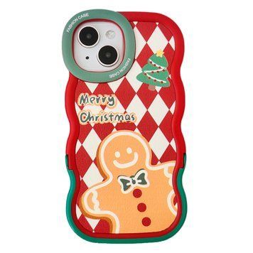 Чехол Волнистый с подставкой для iPhone 15 Cookie - ash-mobile.com.ua - фото 1
