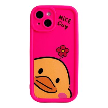 Чохол Yellow Duck Case для iPhone 14 Pink - ash-mobile.com.ua - фото 1