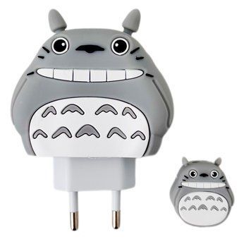 Захисний чохол для блоку ЗП + Кліпса для кабелю Totoro Grey - ash-mobile.com.ua - фото 1