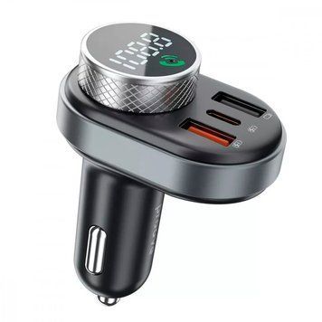 Автомобільний ЗП Proove FM Launcher Sound Link 30W (PD+QC3.0) Type-C+USB Black - ash-mobile.com.ua - фото 1