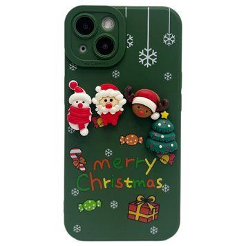 Чехол Merry Christmas Case для iPhone 15 Green - ash-mobile.com.ua - фото 1