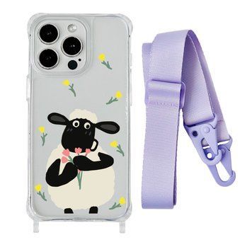 Чехол прозрачный с ремешком Print Happy Nice для iPhone 11 PRO Sheep/Glycine - ash-mobile.com.ua - фото 1