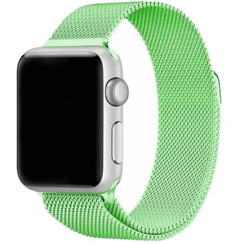 Ремешок Milanese Loop для Apple Watch 38mm | 40mm | 41mm Neon Green - ash-mobile.com.ua - фото 1