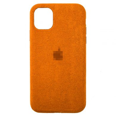 Чохол Alcantara Full для iPhone 12 | 12 PRO Orange - ash-mobile.com.ua - фото 1