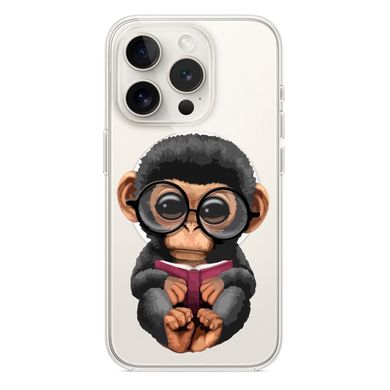 Чехол прозрачный Print Animals with MagSafe для iPhone 11 PRO MAX Monkey - ash-mobile.com.ua - фото 1