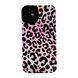 Чехол Ribbed Case для iPhone 15 Leopard small Purple/Pink - ash-mobile.com.ua - фото 1