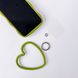 Чехол Волнистый с держателем сердцем для iPhone 12 PRO Green