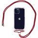 Чохол Crossbody Transparent на шнурку для iPhone 14 Plus Marsala - ash-mobile.com.ua - фото 1