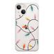 Чохол прозорий Print NEW YEAR для iPhone 14 Garland