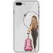 Чехол прозрачный Print для iPhone 7 Plus | 8 Plus Adventure Girls Pink Bag
