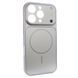 Чохол Nofelet AG Glass with MagSafe для iPhone 17 PRO MAX Silver