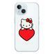 Чохол прозорий Print Hello Kitty with MagSafe для iPhone 15 Love - ash-mobile.com.ua - фото 1