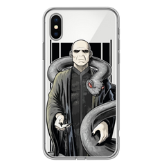 Чохол прозорий Print POTTERMANIA для iPhone X | XS Voldemort купити