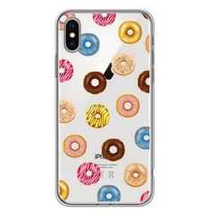 Чохол прозорий Print SUMMER для iPhone X | XS Donut купити