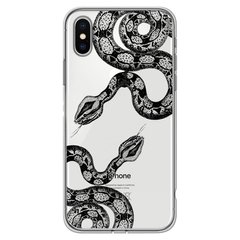 Чехол прозрачный Print Snake для iPhone XS MAX Python купить
