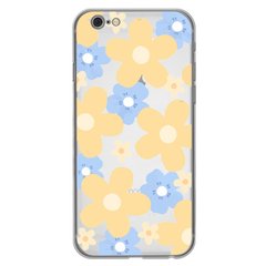 Чехол прозрачный Print Flower Color для iPhone 6 Plus | 6s Plus Yellow купить