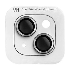 Захисне скло Metal Classic на камеру для iPhone 15 | 15 Plus Silver