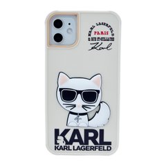Чохол Karl Lagerfeld Paris Silicone Case для iPhone 11 Cat Biege купити
