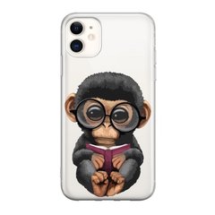 Чохол прозорий Print Animals для iPhone 12 MINI Monkey купити