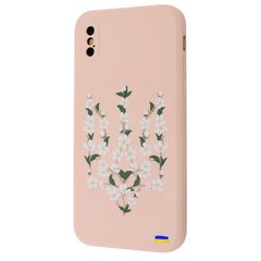 Чохол WAVE Ukraine Edition Case для iPhone XS MAX Flower trident Pink Sand купити