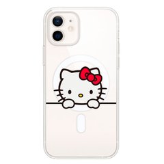 Чехол прозрачный Print Hello Kitty with MagSafe для iPhone 11 Looks купить