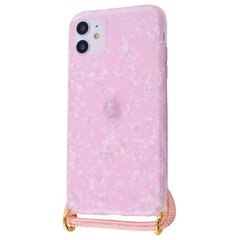 Чехол Confetti Jelly Case со шнурком для iPhone 12 MINI Pink купить