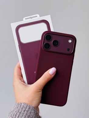 Чохол Silicone Case with MagSafe OEM для iPhone 18 PRO MAX Burgundy