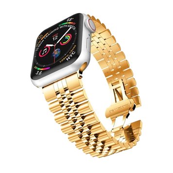 Ремінець Steel Band 5 Beats для Apple Watch 42mm | 44mm | 45mm | 46mm | 49mm Gold - ash-mobile.com.ua - фото 1