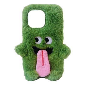 Чехол Fur Tongue Case для iPhone 13 PRO Green - ash-mobile.com.ua - фото 1