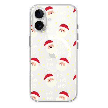 Чохол прозорий Print NEW YEAR with MagSafe для iPhone 17 Air Ho Ho Santa
