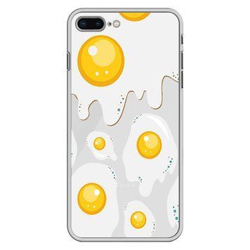 Чохол прозорий Print FOOD для iPhone 7 Plus | 8 Plus Eggs - ash-mobile.com.ua - фото 1