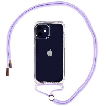 Чохол Crossbody Transparent на шнурку для iPhone 12 MINI Glycine - ash-mobile.com.ua - фото 1