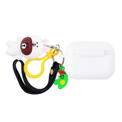 Чехол Cute Charm для AirPods PRO Bear/Rabbit White