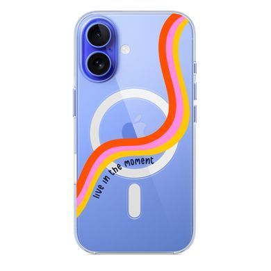 Чохол прозорий Print Mood swings with MagSafe для iPhone 17 Air Live in the moment